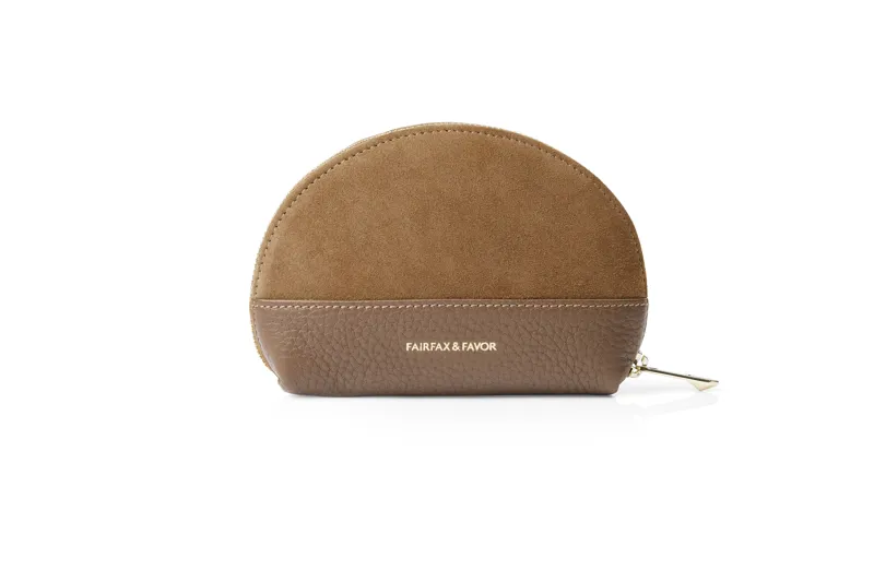Fairfax and Favor Chiltern Purse Tan Suede-1